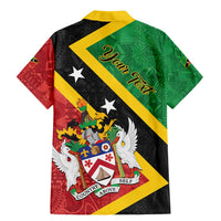 Personalized Saint Kitts and Nevis Culturama Family Matching Mermaid Dress and Hawaiian Shirt African Pattern - Wonder Print Shop