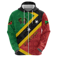 Personalized Saint Kitts and Nevis Culturama Hoodie African Pattern - Wonder Print Shop