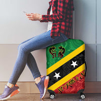 Saint Kitts and Nevis Culturama Luggage Cover African Pattern - Wonder Print Shop