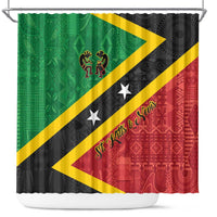 Saint Kitts and Nevis Culturama Shower Curtain African Pattern - Wonder Print Shop