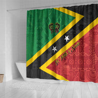 Saint Kitts and Nevis Culturama Shower Curtain African Pattern - Wonder Print Shop