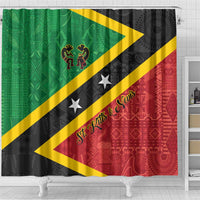 Saint Kitts and Nevis Culturama Shower Curtain African Pattern - Wonder Print Shop