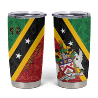 Saint Kitts and Nevis Culturama Tumbler Cup African Pattern - Wonder Print Shop