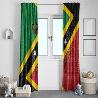 Saint Kitts and Nevis Culturama Window Curtain African Pattern - Wonder Print Shop