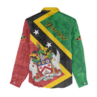 Personalized Saint Kitts and Nevis Culturama Women Casual Shirt African Pattern - Wonder Print Shop