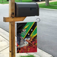 Saint Kitts and Nevis Pelican Garden Flag Royal Poinciana Flowers - Wonder Print Shop