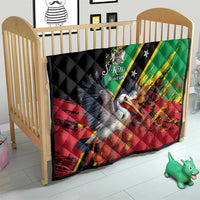 Saint Kitts and Nevis Pelican Quilt Royal Poinciana Flowers - Wonder Print Shop