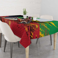 Saint Kitts and Nevis Pelican Tablecloth Royal Poinciana Flowers - Wonder Print Shop