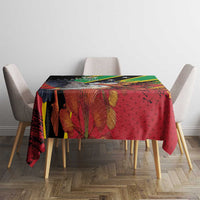 Saint Kitts and Nevis Pelican Tablecloth Royal Poinciana Flowers - Wonder Print Shop