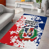 Dominican Republic Restoration Day Area Rug Coat Of Arms Flag Colors - Wonder Print Shop