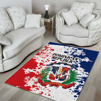 Dominican Republic Restoration Day Area Rug Coat Of Arms Flag Colors - Wonder Print Shop