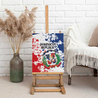 Dominican Republic Restoration Day Canvas Wall Art Coat Of Arms Flag Colors - Wonder Print Shop