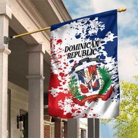 Dominican Republic Restoration Day Garden Flag Coat Of Arms Flag Colors - Wonder Print Shop