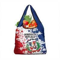 Dominican Republic Restoration Day Grocery Bag Coat Of Arms Flag Colors - Wonder Print Shop
