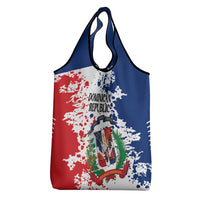 Dominican Republic Restoration Day Grocery Bag Coat Of Arms Flag Colors - Wonder Print Shop