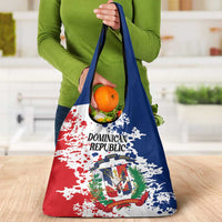 Dominican Republic Restoration Day Grocery Bag Coat Of Arms Flag Colors - Wonder Print Shop