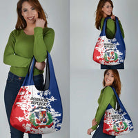 Dominican Republic Restoration Day Grocery Bag Coat Of Arms Flag Colors - Wonder Print Shop