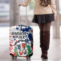 Dominican Republic Restoration Day Luggage Cover Coat Of Arms Flag Colors - Wonder Print Shop