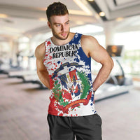 Personalized Dominican Republic Restoration Day Men Tank Top Coat Of Arms Flag Colors - Wonder Print Shop