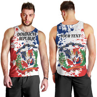 Personalized Dominican Republic Restoration Day Men Tank Top Coat Of Arms Flag Colors - Wonder Print Shop