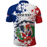 Personalized Dominican Republic Restoration Day Polo Shirt Coat Of Arms Flag Colors - Wonder Print Shop