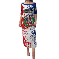 Personalized Dominican Republic Restoration Day Puletasi Coat Of Arms Flag Colors - Wonder Print Shop