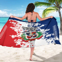 Dominican Republic Restoration Day Sarong Coat Of Arms Flag Colors - Wonder Print Shop