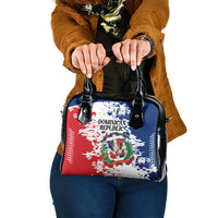Dominican Republic Restoration Day Shoulder Handbag Coat Of Arms Flag Colors - Wonder Print Shop