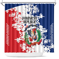 Dominican Republic Restoration Day Shower Curtain Coat Of Arms Flag Colors - Wonder Print Shop