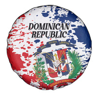 Dominican Republic Restoration Day Spare Tire Cover Coat Of Arms Flag Colors - Wonder Print Shop