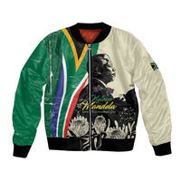 Personalized Nelson Mandela Day Bomber Jacket South Africa Vintage Stylized