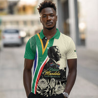 Personalized Nelson Mandela Day Polo Shirt South Africa Vintage Stylized