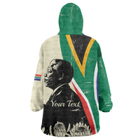 Personalized Nelson Mandela Day Wearable Blanket Hoodie South Africa Vintage Stylized
