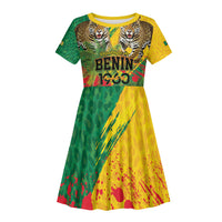 Personalised Benin August 1st 1960 Kid Short Sleeve Dress Happy Independence Day