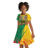 Personalised Benin August 1st 1960 Kid Short Sleeve Dress Happy Independence Day
