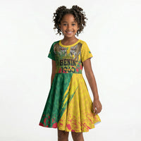 Personalised Benin August 1st 1960 Kid Short Sleeve Dress Happy Independence Day
