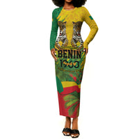 Personalised Benin August 1st 1960 Long Sleeve Bodycon Dress Happy Independence Day
