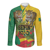Personalised Benin August 1st 1960 Long Sleeve Button Shirt Happy Independence Day