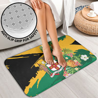 Jamaica Pineapple Bathroom Set Coat of Arms Tropical Flowers