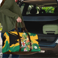 Jamaica Pineapple Travel Bag Coat of Arms Tropical Flowers