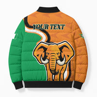 Personalised Ivory Coast August 7th 1960 Bomber Puffer Jacket Happy Independence Day