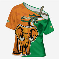 Personalised Ivory Coast August 7th 1960 Cross Shoulder Shirt Happy Independence Day