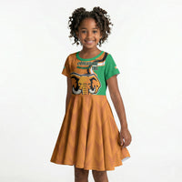 Personalised Ivory Coast August 7th 1960 Kid Short Sleeve Dress Happy Independence Day
