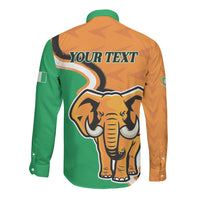 Personalised Ivory Coast August 7th 1960 Long Sleeve Button Shirt Happy Independence Day