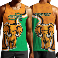 Personalised Ivory Coast August 7th 1960 Men Tank Top Happy Independence Day