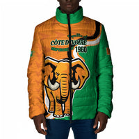 Personalised Ivory Coast August 7th 1960 Padded Jacket Happy Independence Day