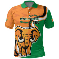 Personalised Ivory Coast August 7th 1960 Polo Shirt Happy Independence Day