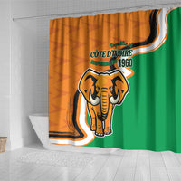 Ivory Coast August 7th 1960 Shower Curtain Happy Independence Day