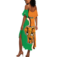 Personalised Ivory Coast August 7th 1960 Summer Maxi Dress Happy Independence Day