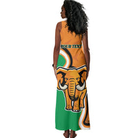 Personalised Ivory Coast August 7th 1960 Tank Maxi Dress Happy Independence Day